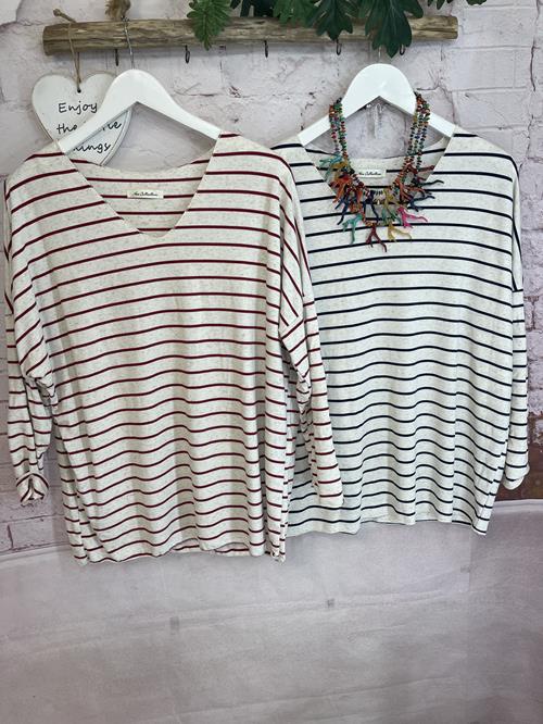 Camiseta punto navy